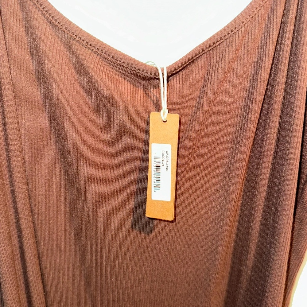 SKIMS Chocolate Brown Maxi Dress - Picture 4 of 6